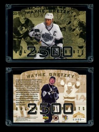 Wayne Gretzky 1995 Uda Upper Deck Sp 2500 Points 3.  5 " X5 " C - Card