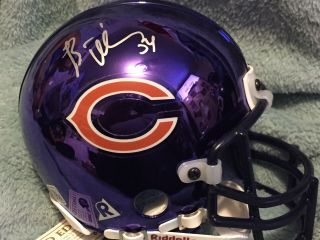 Brian Urlacher Autographed Authentic Chrome Chicago Bears Mini Helmet