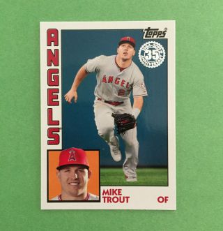 2019 Topps Archives 1984 35th Anniversary Mike Trout T84 - 41 Angels