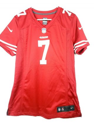 Nike San Fransisco 49ers Colin Kaepernick 7 Red Jersey Women Size Large 49 