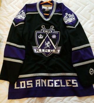 Adult Koho Los Angeles Kings Purple/black/silver Ccm Nhl Jersey Size Xxl