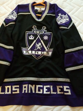 Adult KOHO Los Angeles Kings Purple/Black/Silver CCM NHL Jersey Size XXL 2