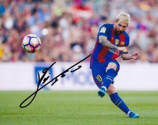 Lionel Messi Fc Barcelona,  Soccer Signed Autograph 8x10 Photo