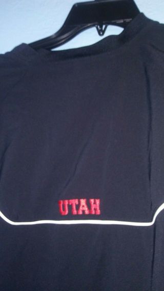 Utah Utes Mens Shirt Under Armour Loose Gear Black XL Coupe Lache zip pull 6