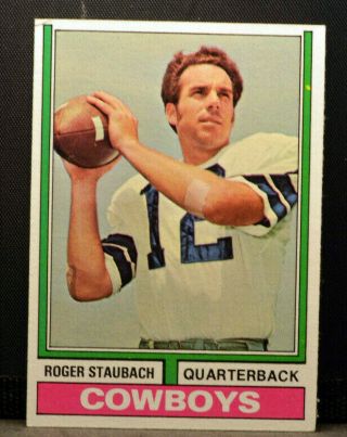 1974 Topps 500 Roger Staubach Dallas Cowboys Ex