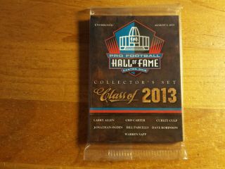 2013 Nfl Pro Football Hall Of Fame Hof Collectors Set Class Of Panini