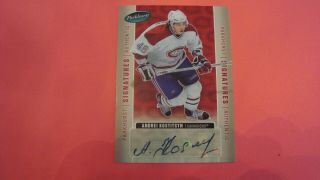 2005 06 Parkhurst Signatures Andrei Kostitsyn Autograph Montreal Canadiens
