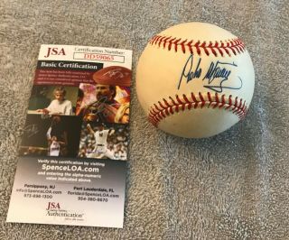 Pedro Martinez In - Person Signed Autographed Onl Baseball W Jsa Dd59065
