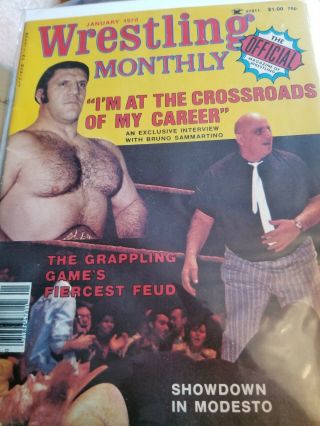 Wrestling Monthly Jan 1978 Bruno Sammartino Interview