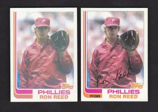 1982 Topps Pure True Blackless 581 Ron Reed Phillies No Position Scarce B Sheet