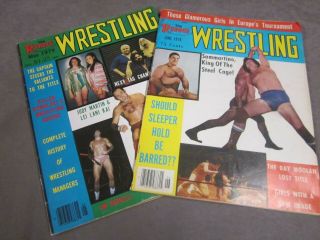 2 Pro Wrestling Magazines 1976 1979 The Ring Killer Kowalski Judy Martin
