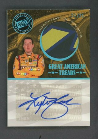 2014 Press Pass Nascar Racing Great American Threads Kyle Busch Auto Patch /25