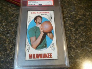 1969 Topps Basketball Lew Alcindor ROOKIE RC 25 PSA 4 VGEX 2