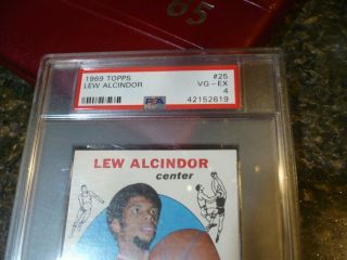 1969 Topps Basketball Lew Alcindor ROOKIE RC 25 PSA 4 VGEX 3