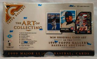 1999 Topps Gallery Mlb Baseball Trading Cards Factory Hobby Box
