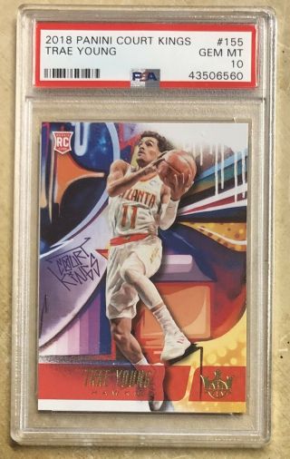 Trae Young 2018 - 19 Panini Court Kings Rookie Card - Level 2 Ii Psa 10 Gem