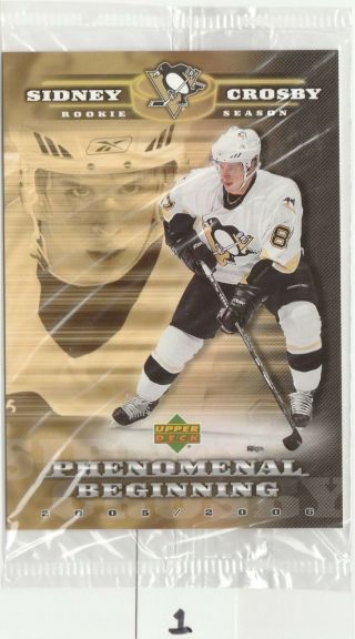 2005 05 - 06 Upper Deck Phenomenal Beginnings Gold Sc1 Sidney Crosby Jumbo