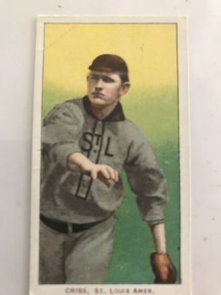 Tobacco Baseball Card T 206 1909 Criss St.  Louis