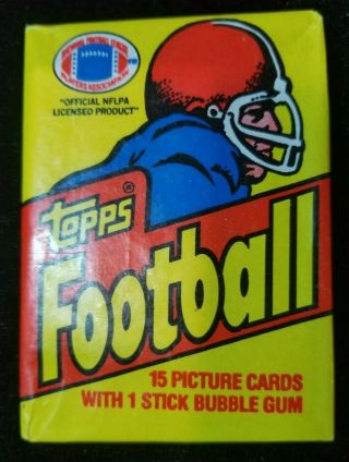 1981 Topps Football Wax Pack From A Full Still More Packs To Come