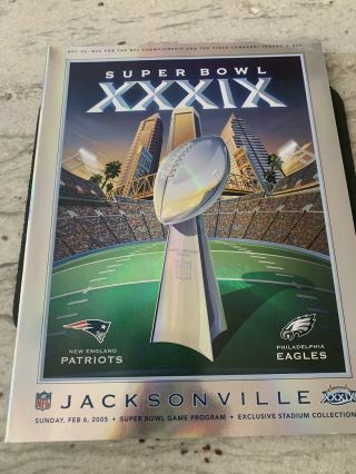 Nfl - Bowl Xxxix - 39 Patriots V.  Eagles Stadium Ed.  Program
