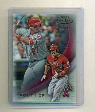 2016 Topps Gold Label Class 3 Mike Trout 18/25