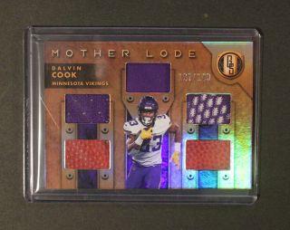 2019 Panini Gold Standard Dalvin Cook Mother Lode Relic Patch Card /149 Vikings