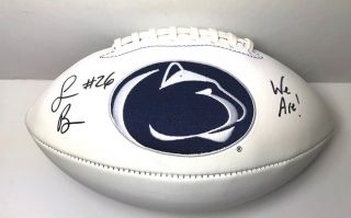 Saquon Barkley Signed Autograph Penn State Logo Football Auto Psu Heisman