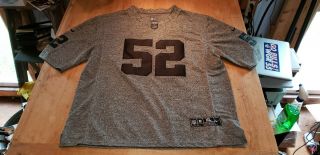 Nike Khalil Mack Oakland Raiders Gridiron Gray Limited Jersey Size Xl