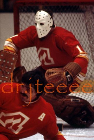 1974 Phil Myre Atlanta Flames - 35mm Hockey Slide