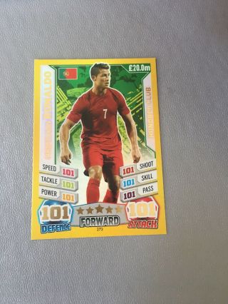 Topps Match Attax 2014 World Cup - Cristiano Ronaldo Hundred Club Portugal 272