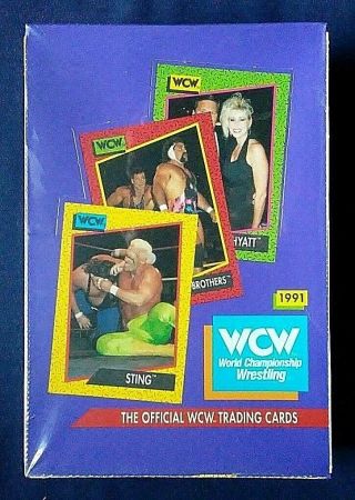 1991 Impel Wcw World Championship Wrestling Trading Cards Box 36 Packs