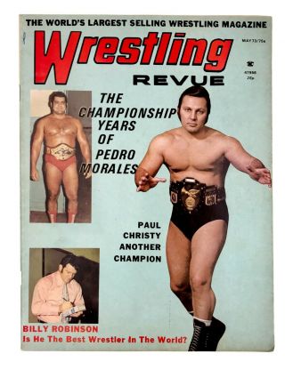 Wrestling Revue May 1973 Morales,  Heenan,  Akbar,  Muhammad Ali Jackie Fargo