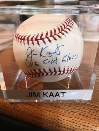 Jim Katt Signed Autographed Baseball W/coa