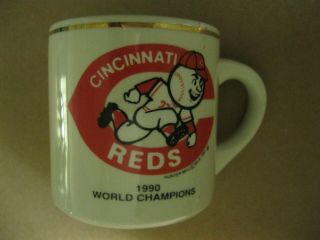 1990 Cincinnati Reds World Champions Coffee Mug Nm Wire To Wire Season