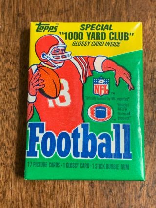 1986 Topps Football Wax Pack - With Gum Intact