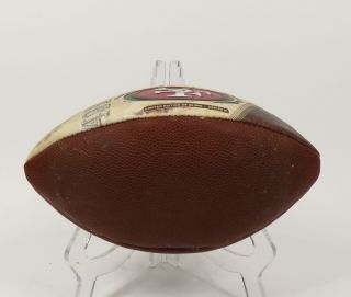 STEVE YOUNG AND JERRY RICE AUTOGRAPHED SAN FRANCISCO 49ERS FOOTBALL WITH 4