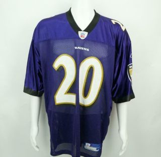 Reebok Ed Reed Baltimore Ravens 20 Mens Size Large Nfl Football Jersey Purple