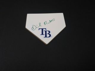 Daniel Robertson Tampa Bay Rays Baseball Signed Mini Home Plate