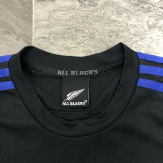 Men’s Adidas Aidzero Zealand All Blacks AIG Home Rugby Jersey Sz S Black 4