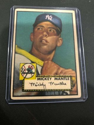 Topps 1952 Mickey Mantle York Yankees 311 Baseball Card