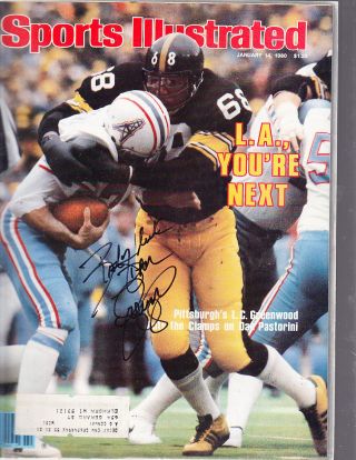 1980 Lc Greenwood Pittsburgh Steelers Signed Autographed Sports Illustrated