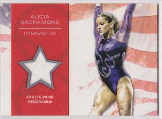 2012 Topps U.  S.  Olympic Team Relic Alicia Sacramone Athlete - Worn Gymnastics