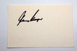 Gary Player Golf Signed 4x6 Index Card 1965 Us Open Champion 61,  74,  78 Masters