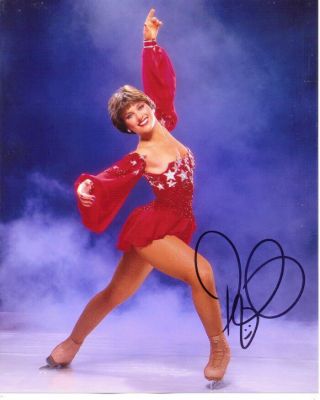 Dorothy Hamill Usa Figure Skating Olympic Gold Medalist Signed 8x10 Photo W/coa