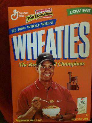 Tiger Woods Wheaties Cereal Box