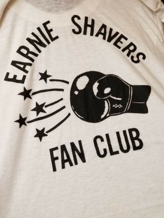 Vintage Earnie Shavers Fan Club Boxing T - Shirt Med Never Worn