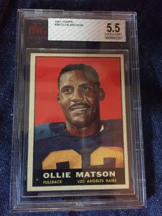 Ollie Matson 1961 Topps Football 50 Los Angeles Rams