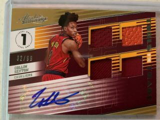 2018 - 19 Absolute Tools Of The Trade 4 Patch Auto Collin Sexton /99
