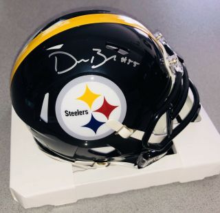 Devin Bush Jr.  Signed Pittsburgh Steelers Autographed Nfl Speed Mini - Helmet Bas