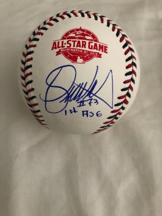 Felipe Vazquez Pittsburgh Pirates Autographed 2018 All Star Baseball Inscription